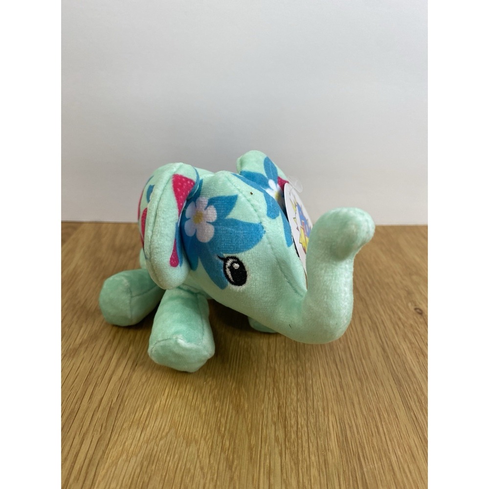 Pop‎ Art Soft Cepia BERRY Elephant Plush Beanie Toy Collectible Small